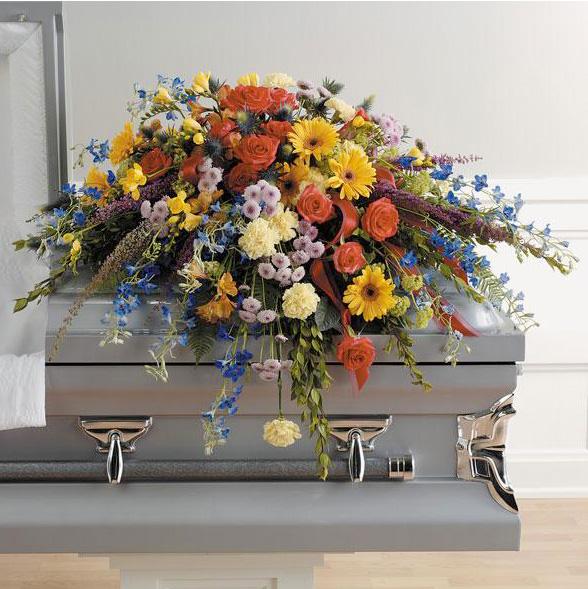 peaceful garden spray Send Garden of Peace Casket Spray Flowers in Naples & Marco Island FL