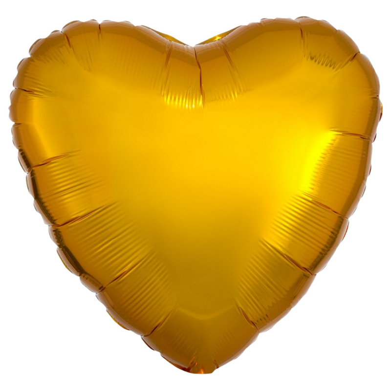 # 106 Solid Gold Heart-Shaped Balloon