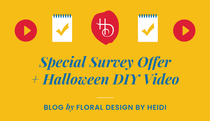 Special Survey Offer + Halloween DIY Video