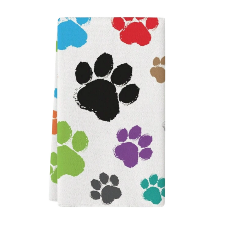 Paw Print Tea Towel