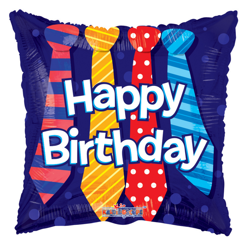 # 18 Happy Birthday Tie Balloon