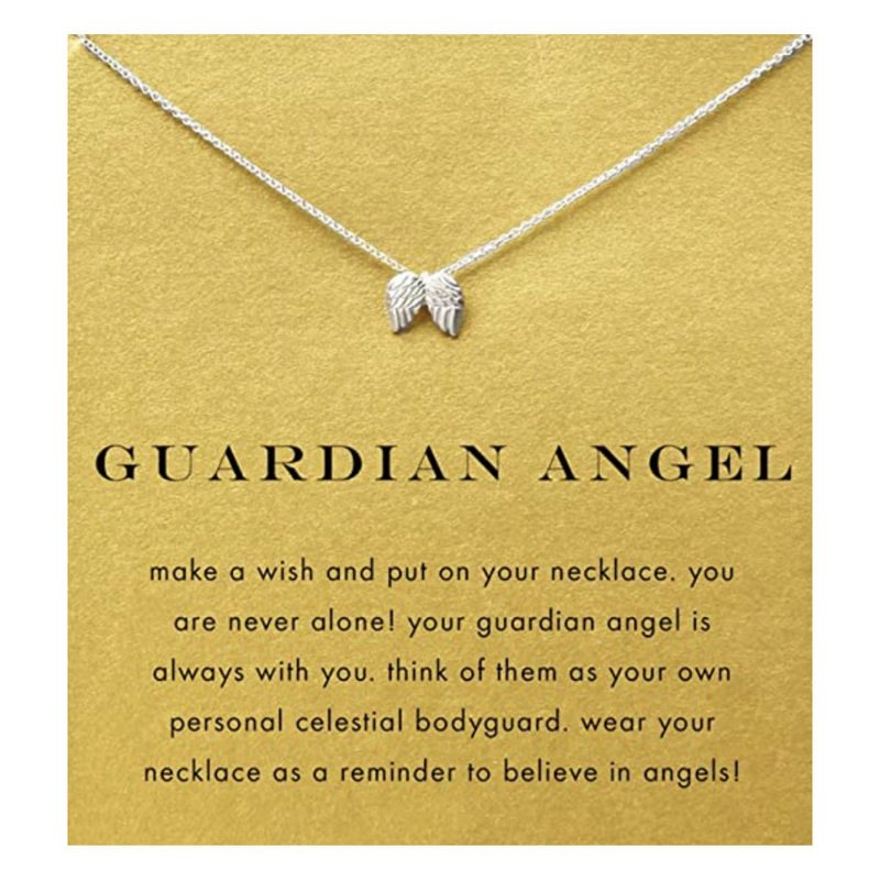 Angel Wing Necklace Silver