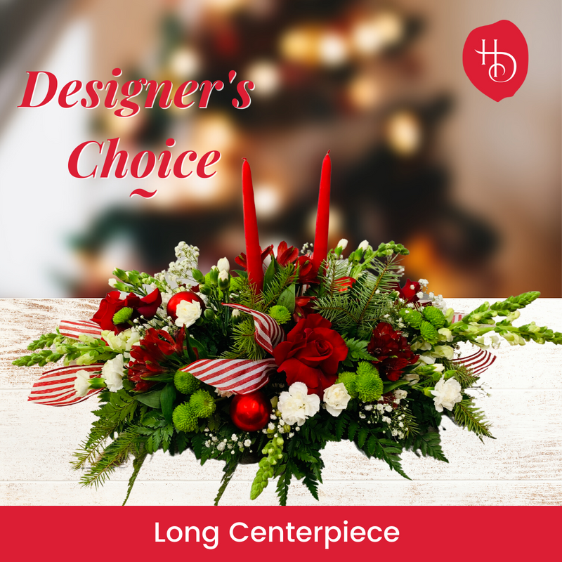 Designer's Choice Long Christmas Centerpiece