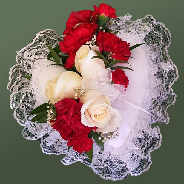 Flower Delivery Florist Funeral Sympathy Naples Cherished Tribute Heart Insert