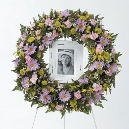 Flower Delivery Florist Funeral Sympathy Naples Circle Of Blossoms Wreath