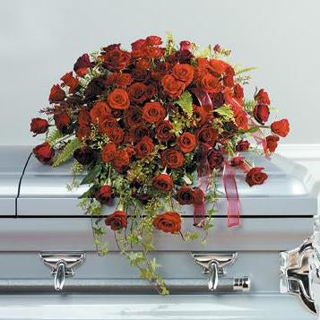 Flower Delivery Florist Funeral Sympathy Naples Everlasting Love Casket Spray