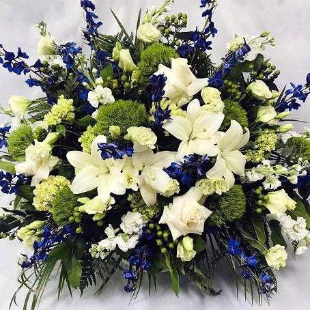 Flower Delivery Florist Funeral Sympathy Naples Grand Blue Provence Funeral Basket