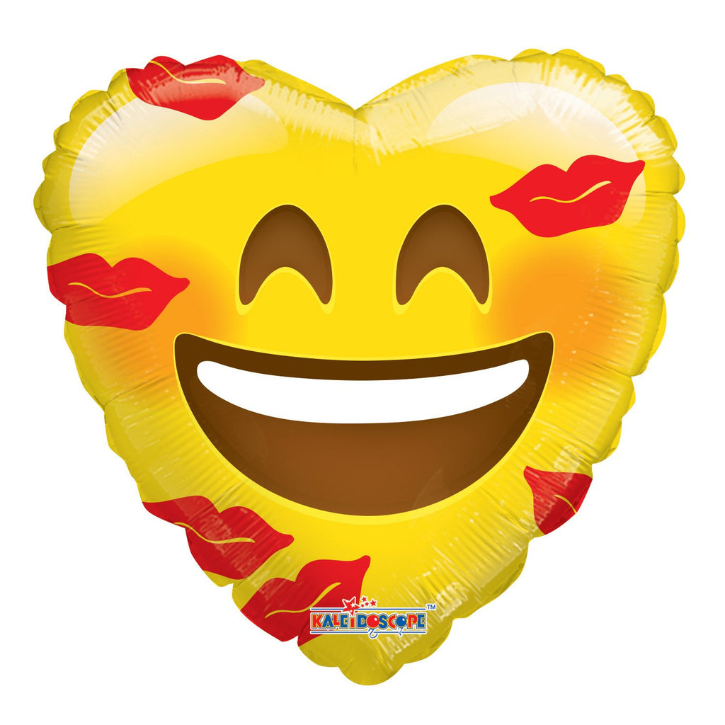 Flower Delivery Florist Same Day Naples 30 Smiley Heart With Kiss Balloon.Jpg