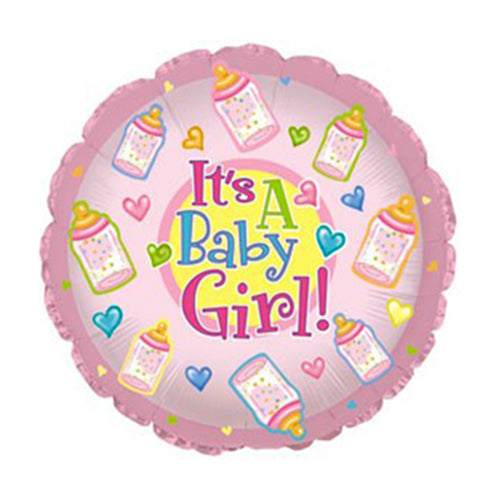 # 77 It's A Girl Baby Bottles Balloon
