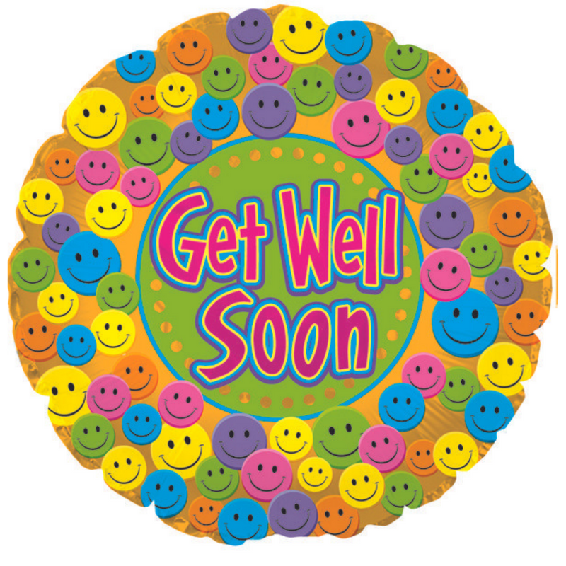 Sale - Get Well Smiley Balloon