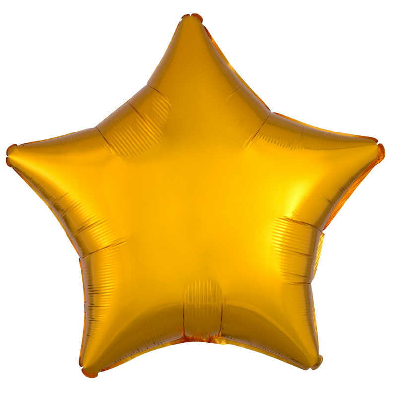 # 107 Solid Star-Shaped Gold Balloon