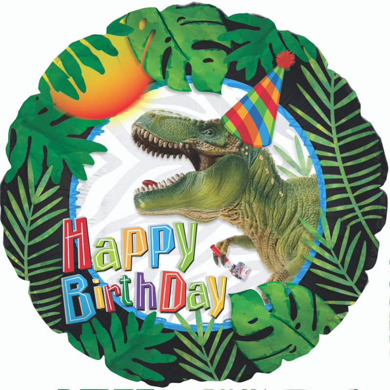 # 32 Happy Birthday Dinosaur Balloon