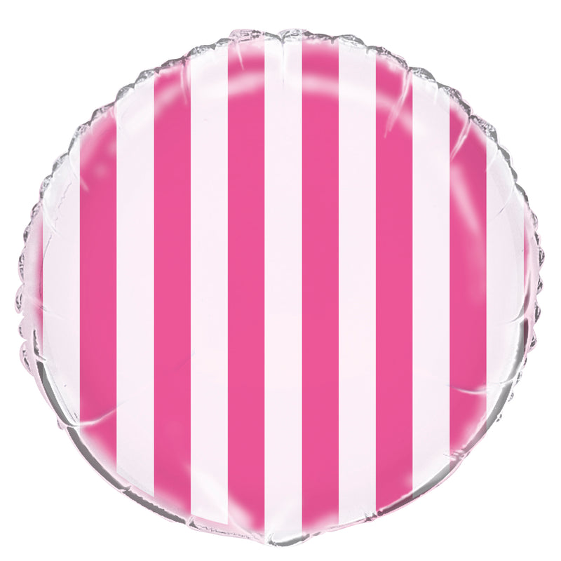 # 93 Pink and White Stripe Balloon