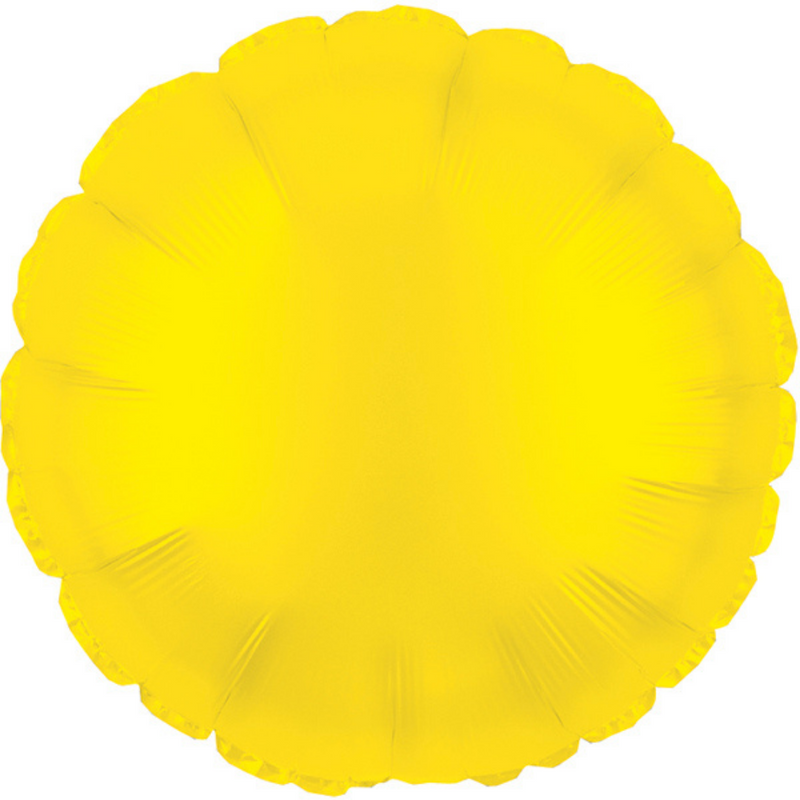 # 99 Solid Round Yellow Balloon