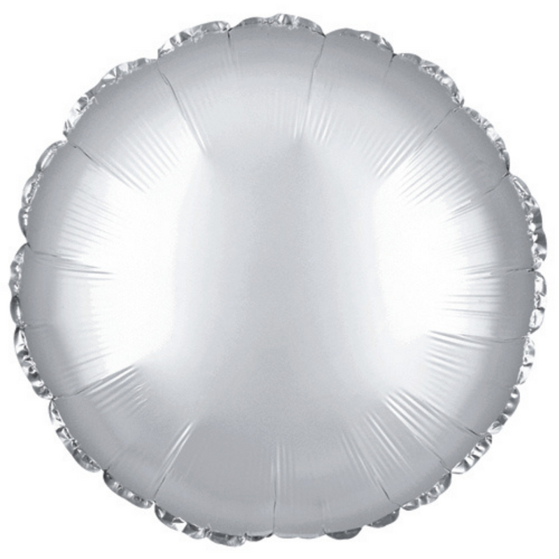 # 100 Solid Silver Round Balloon
