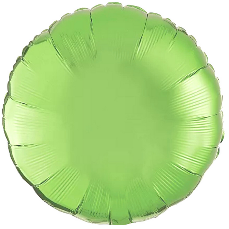 Sale - Solid Round Lime Green Balloon